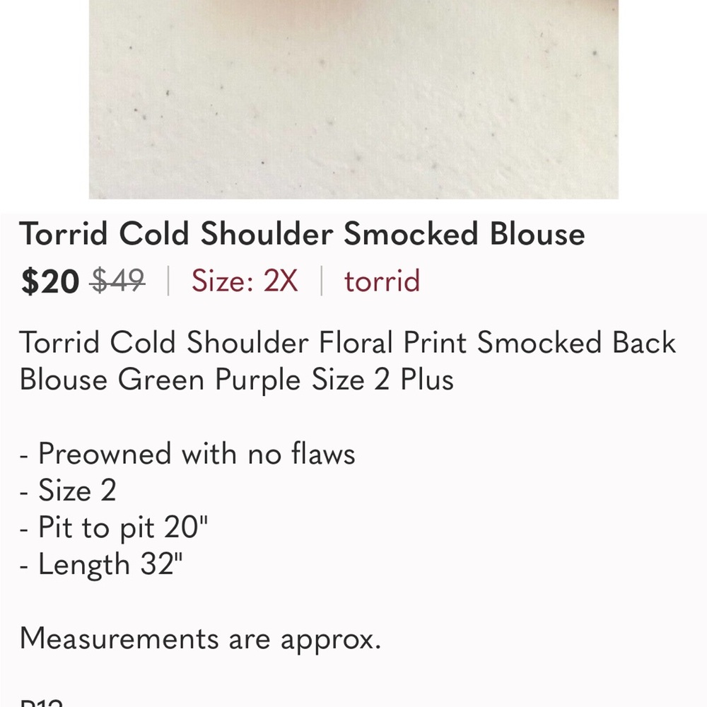 Cold Shoulder Smocked Blouse - Picture 13 of 16